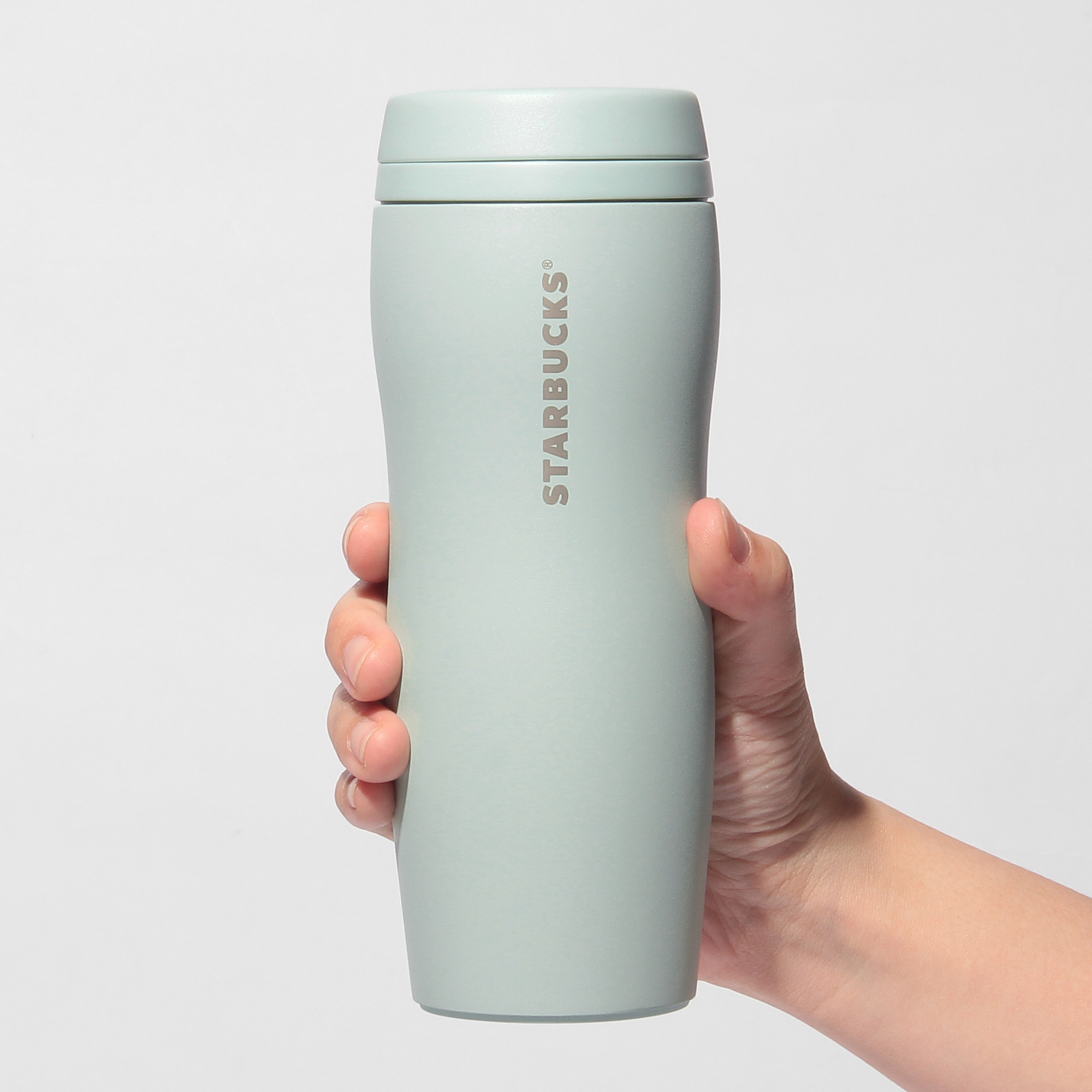 カーヴドリサイクルステンレスボトルマットライトグリーン355ml