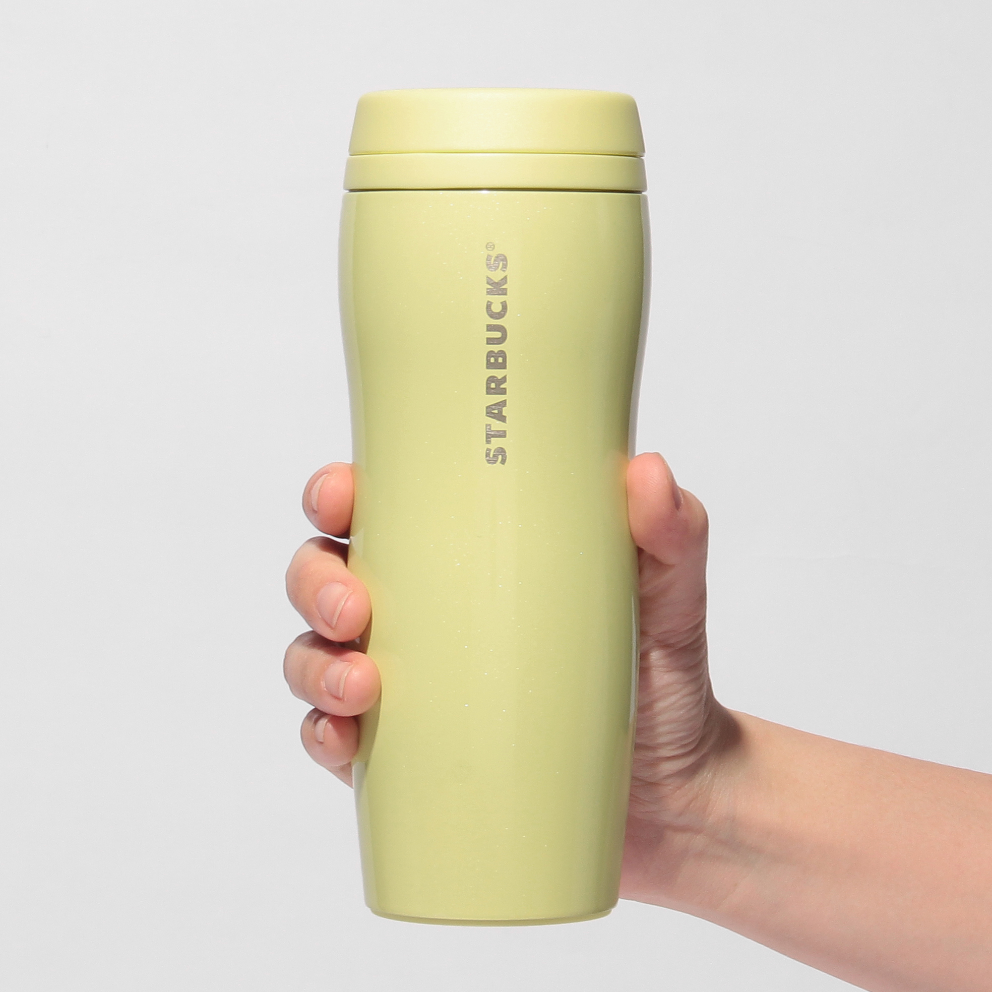 THERMOS STARBUCKS ボトル レモンイエロー 480ml オンラインストア販売]カーヴドリサイクルステンレスボトル