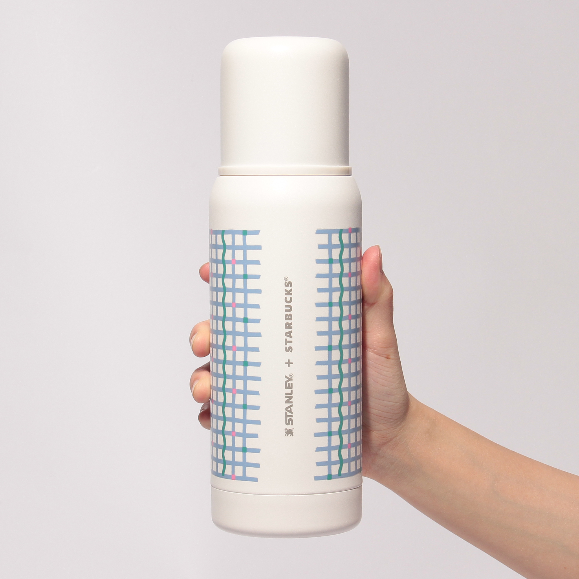 スターバックス　ステンレスボトルSTANLEY コップ付ステンレスボトルSTANLEYチェック503ml|ボトル|bottle