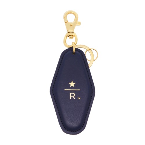 スターバックス リザーブ レザーキーホルダー モーテルキー ネイビー