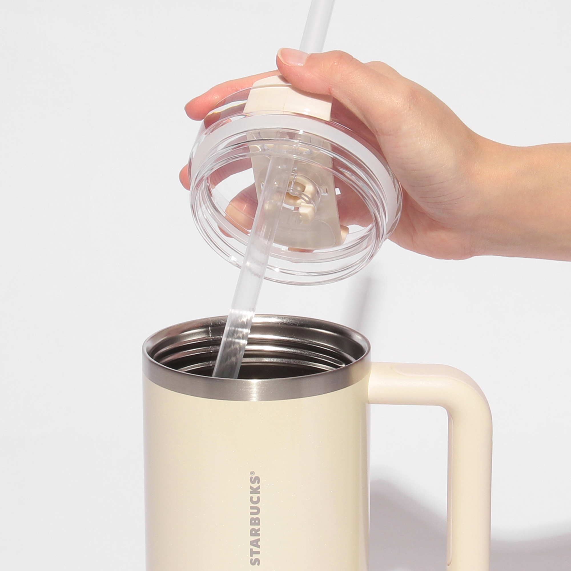 3WAYステンレスタンブラーSTANLEYパールアイボリー887ml|タンブラー