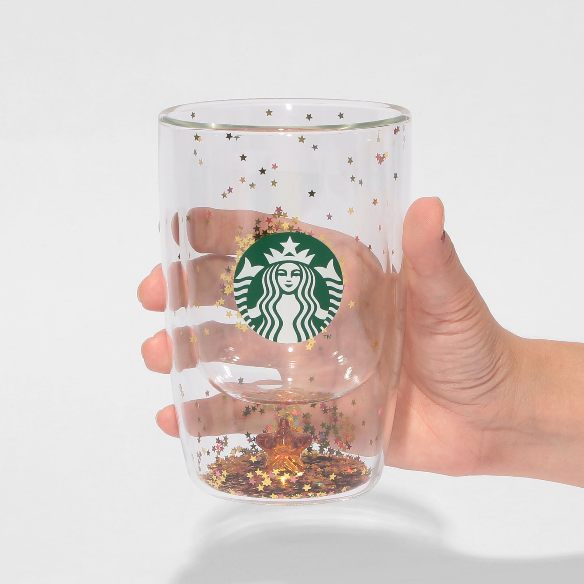スタバ ホリデー 耐熱ダブルウォールグラスマグ ベアリスタ スタバ新作