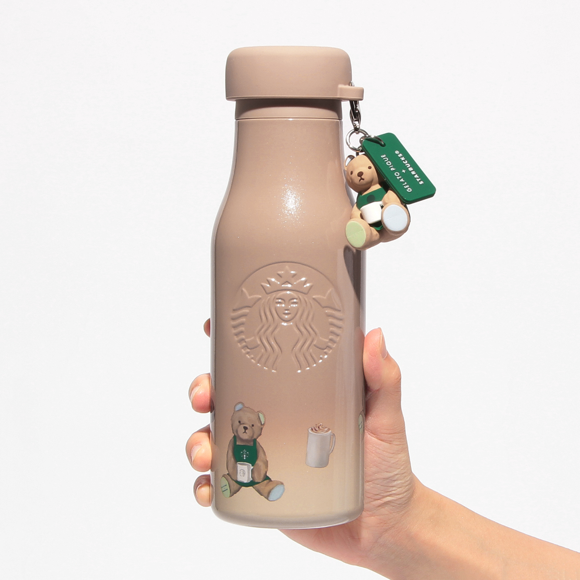 スタバ　ジェラートピケ　ステンレスボトル　ピンク　カバーつき　チャームなし 4524785600782_1_m.jpg