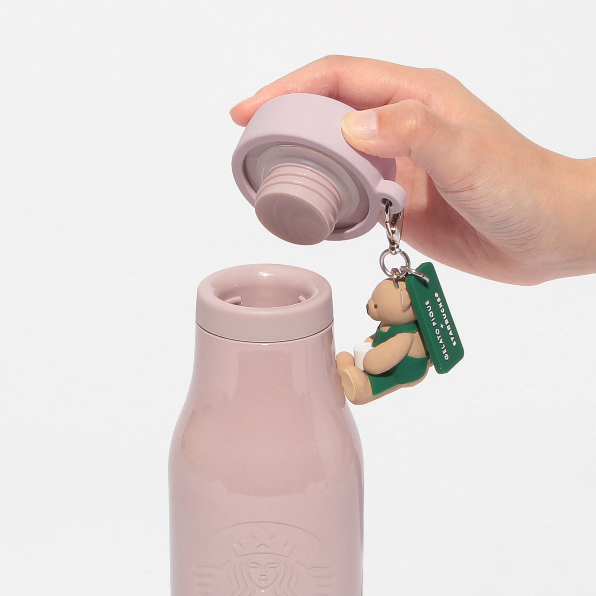 GELATO PIQUE + STARBUCKS ステンレスボトル スターバックス ジェラートピケ ステンレスボトル473ml ピンク