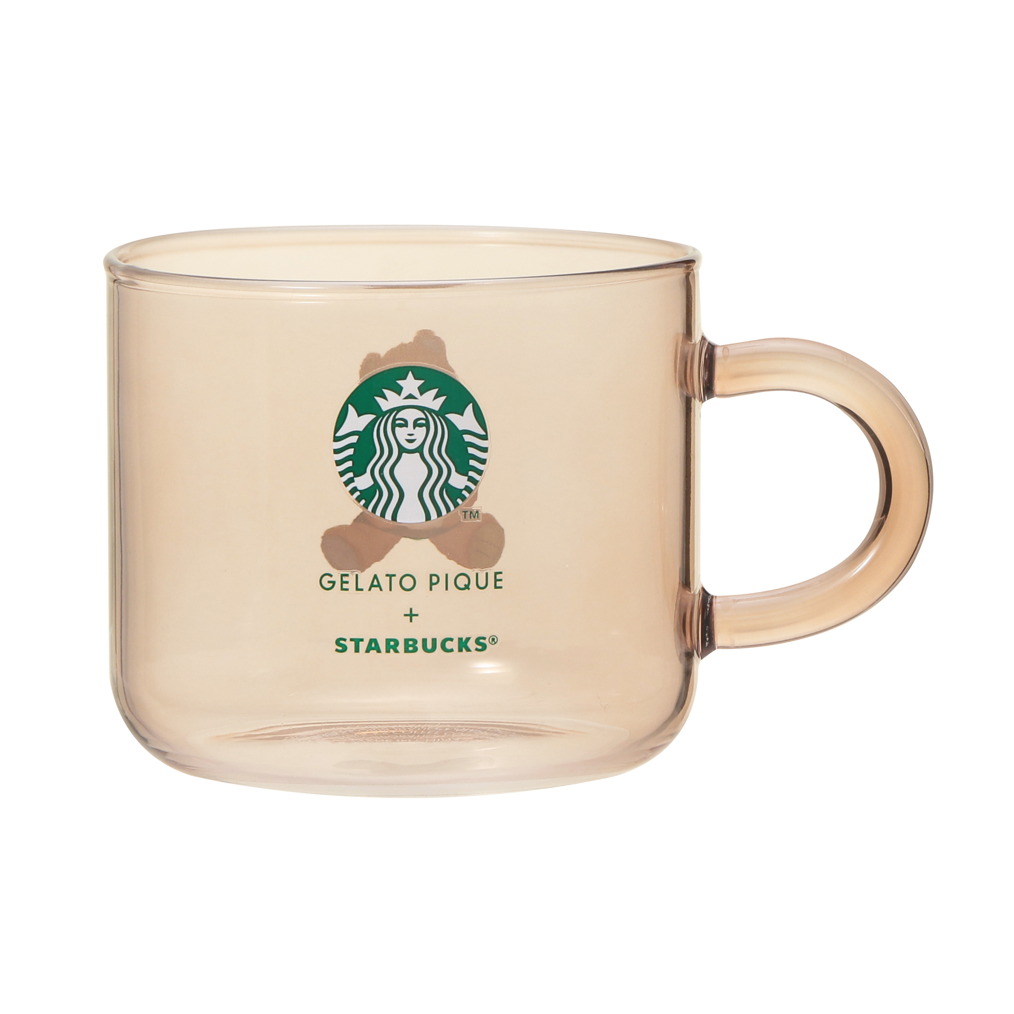 スターバックス　ジェラートピケ　グラスマグ355ml　3色×2セット ✴スターバックス×ジェラートピケ✴グラスマグ✴ソフトピンク
