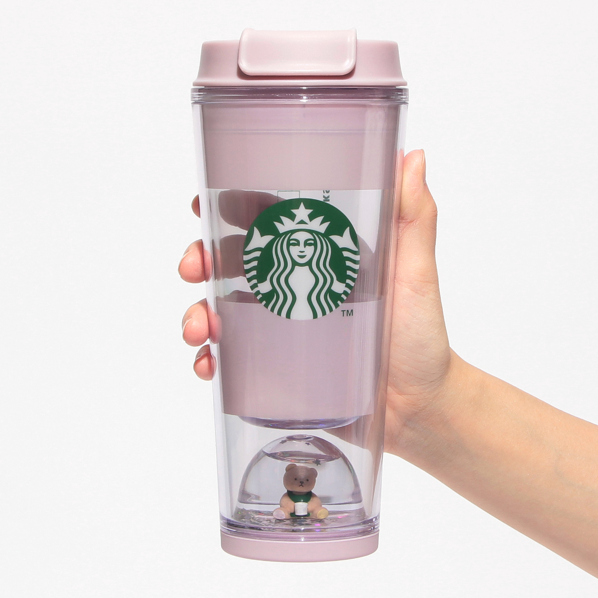 gelato pique ベアスノードームボーダータンブラー ソフトピンク