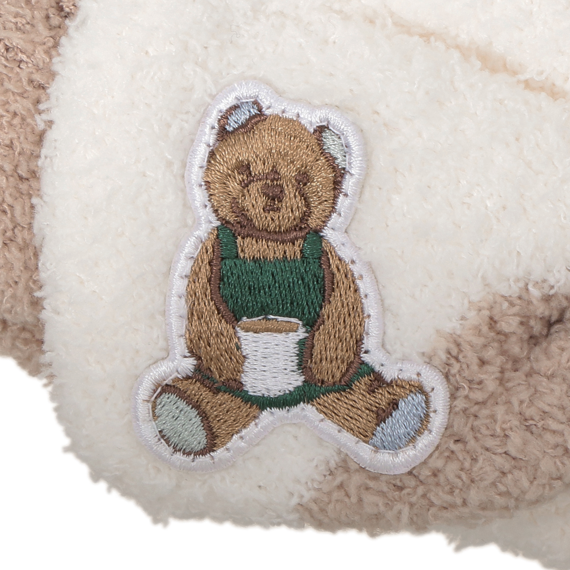 gelato pique パウダーベア刺繍ボーダーロングパンツ モカベージュ gelato pique パウダーベア刺繍ボーダーロングパンツ モカ