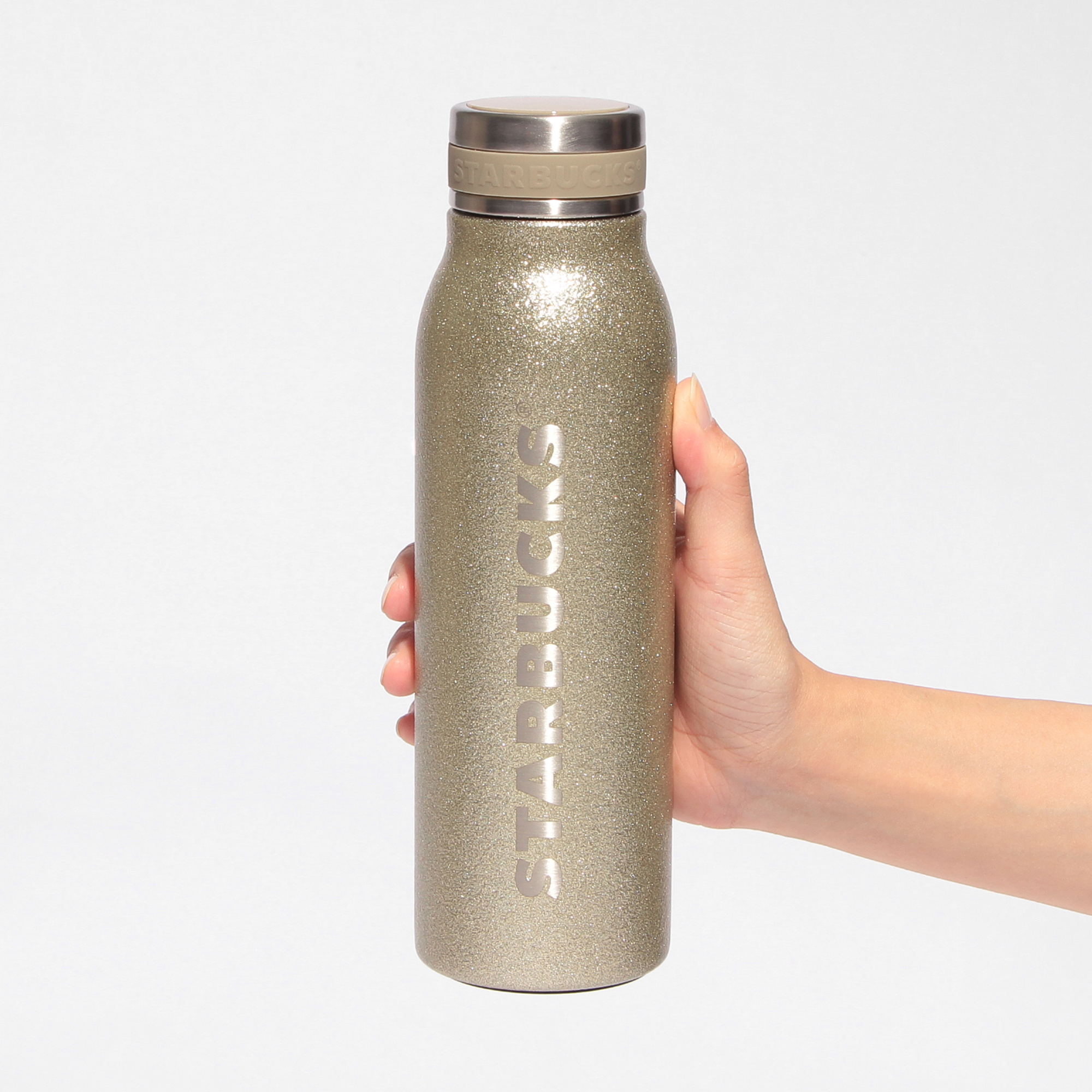 ステンレスボトルグリッターシャンパンゴールド444ml|ボトル|bottle