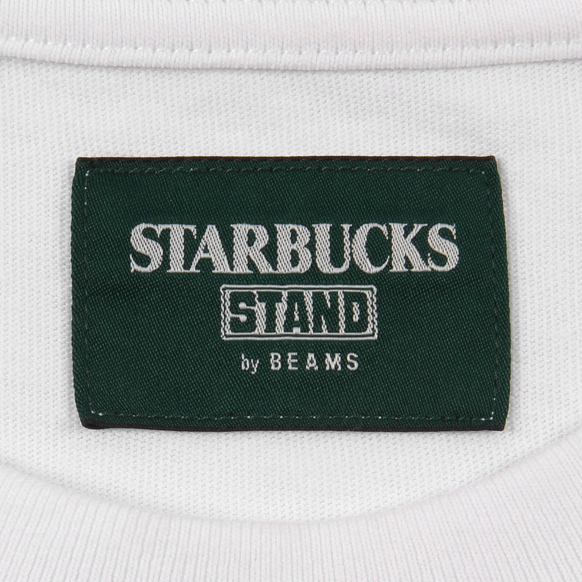 STARBUCKS STAND by BEAMS LOGO S/S Tシャツ ホワイト|グッズ|goods 