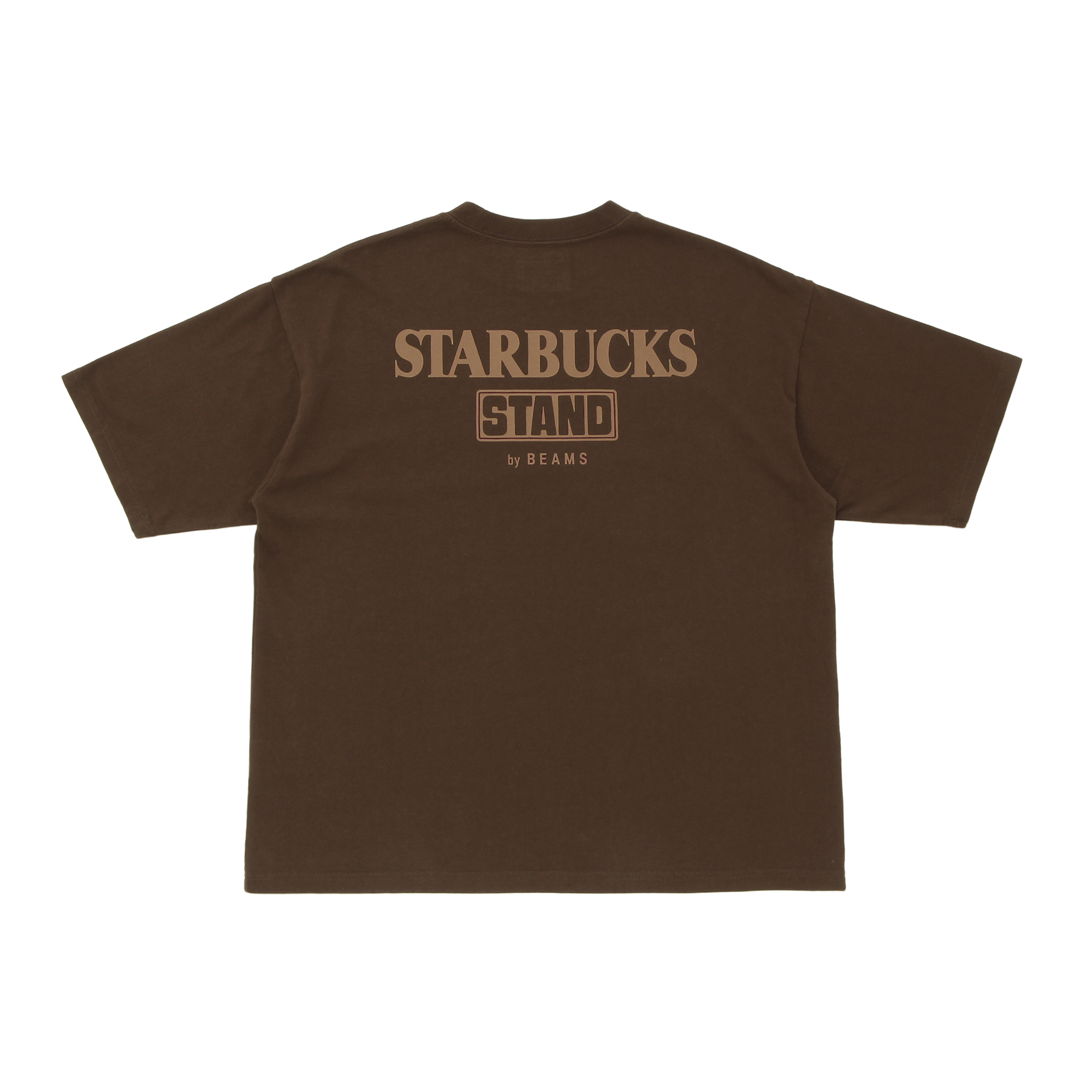 STARBUCKS STAND by BEAMS LOGO S/S Tシャツ ブラウン|グッズ|goods