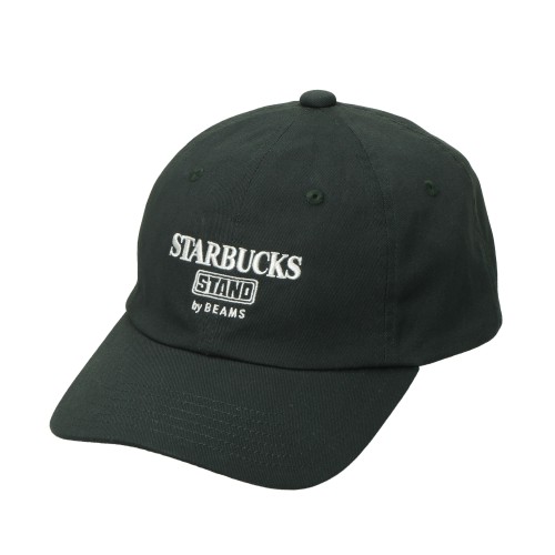 [9月12日10時オンラインストア発売]STARBUCKS STAND by BEAMS 6P LOGO キャップ グリーン