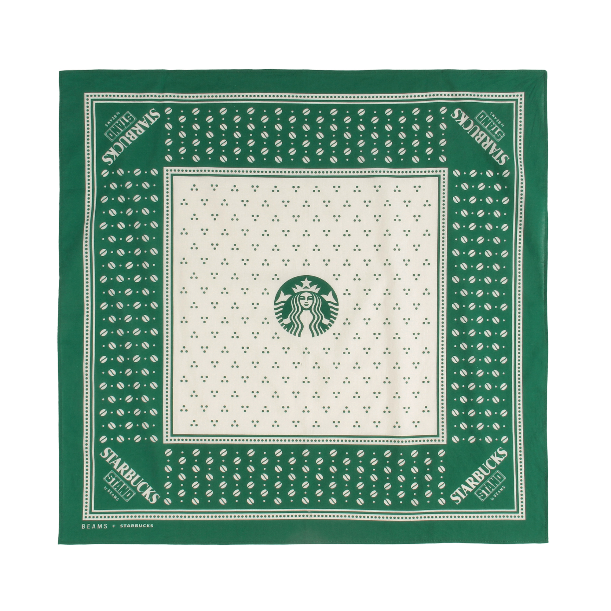 スターバックス　BEAMS コラボレーション バンダナ オンラインストア販売]BEAMS バンダナ Pennant Design オレンジ