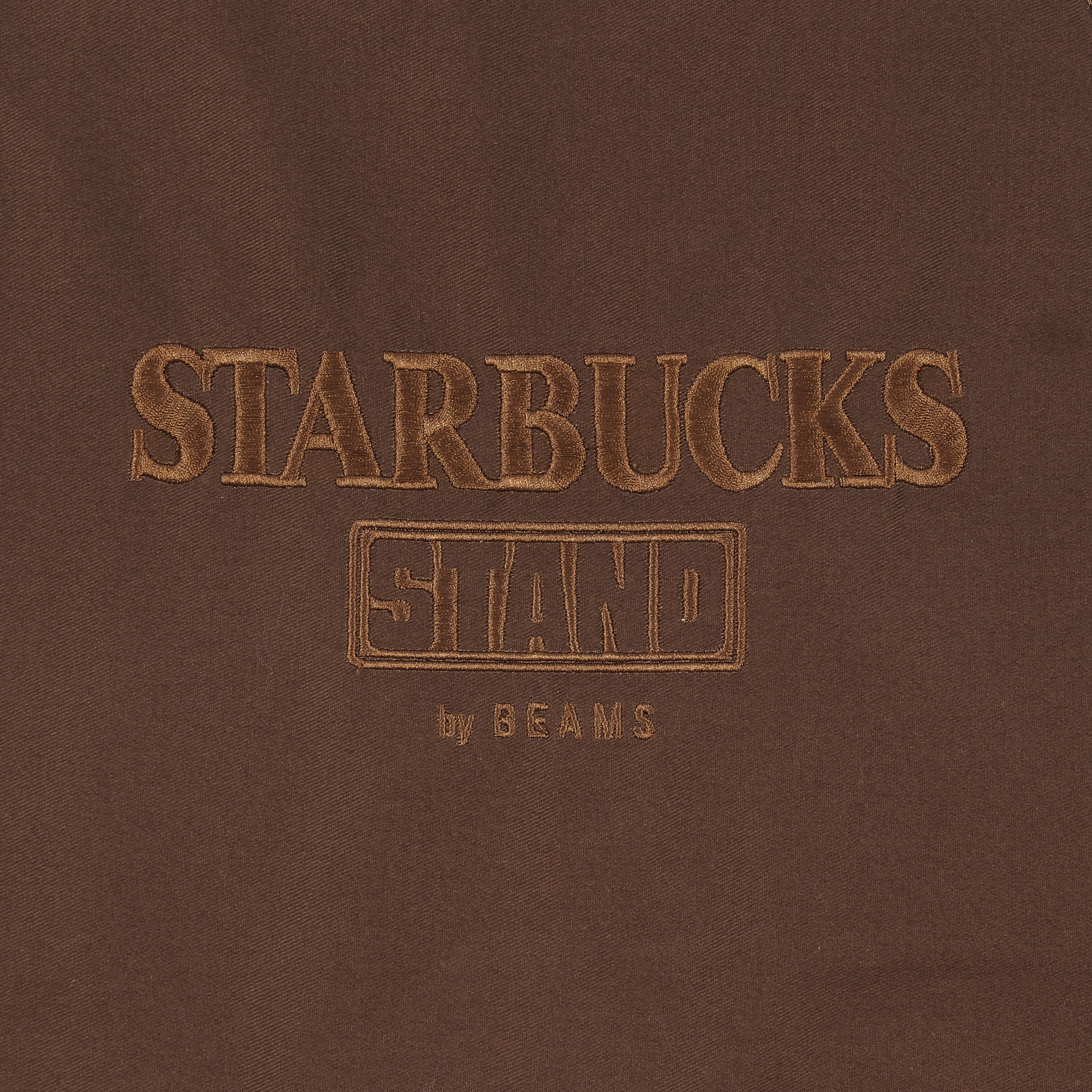 Starbucks beams ロゴ　エプロン ブラウン STARBUCKS STAND by BEAMS LOGO ユーティリティ エプロン ブラウン
