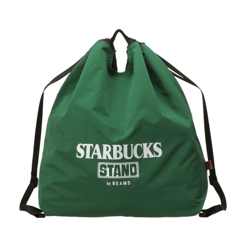 [9月12日10時オンラインストア発売]STARBUCKS STAND by BEAMS 2Way ナップサック グリーン