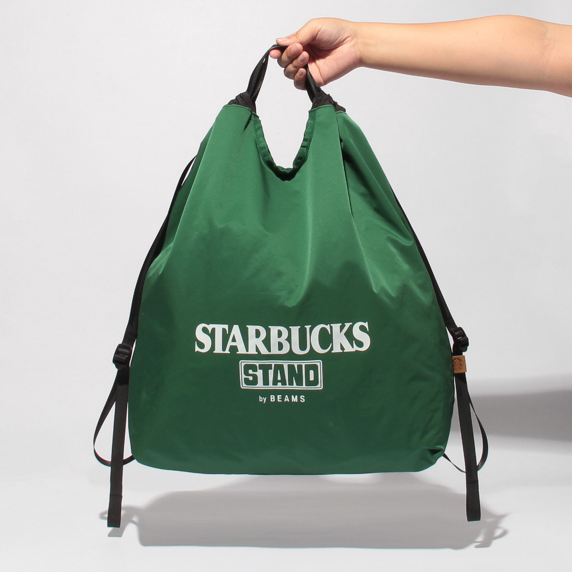 STARBUCKS STAND by BEAMS エコバッグ STARBUCKS STAND by BEAMS 2Way ナップサック グリーン|グッズ|goods