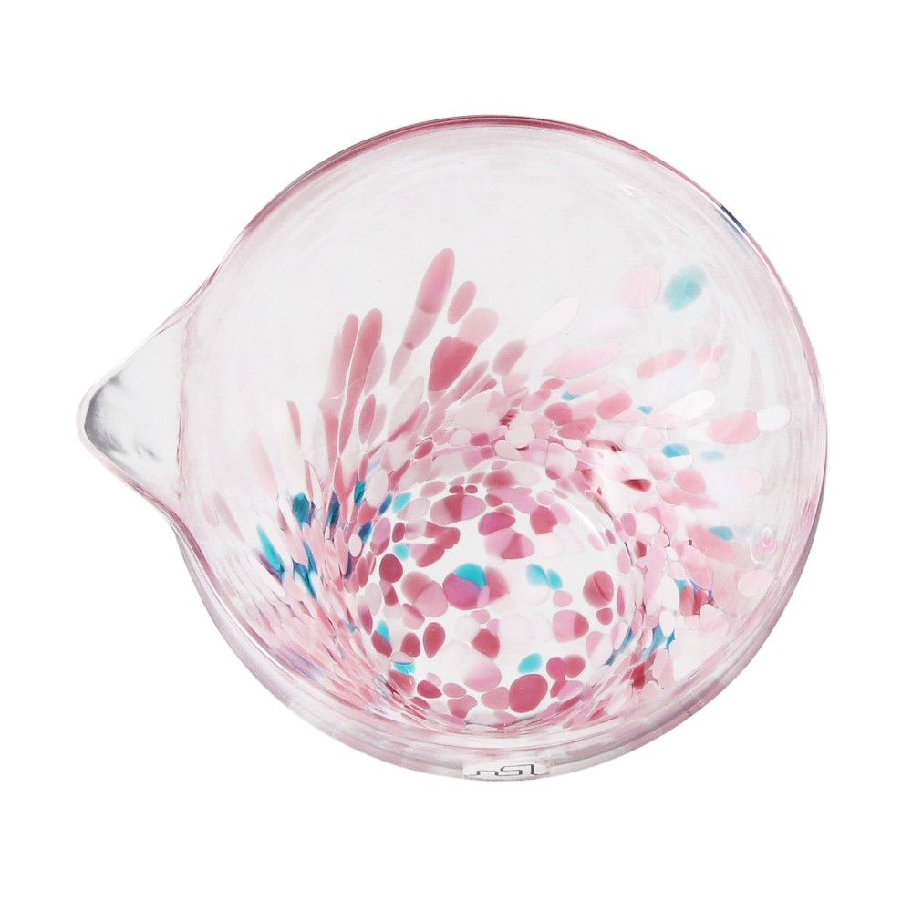 JIMOTO Made+ 津軽びいどろ 片口 昼桜 230ml|マグカップ|mug