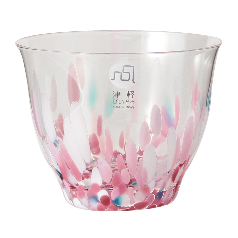 JIMOTO Made+ 津軽びいどろ ミニグラス 昼桜 135ml|マグカップ|mug