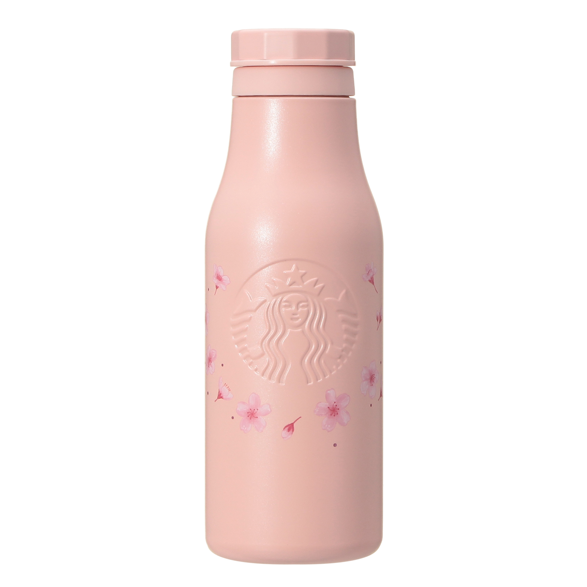 SAKURA2026ステンレスロゴボトルマットピンク473ml|ボトル|bottle