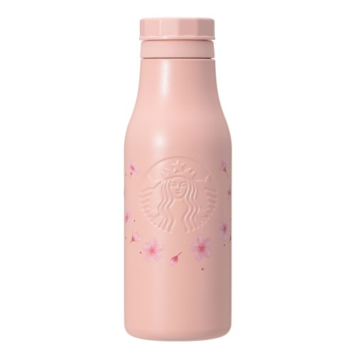 [2月16日20時オンラインストア発売]SAKURA2026ステンレスロゴボトルマットピンク473ml