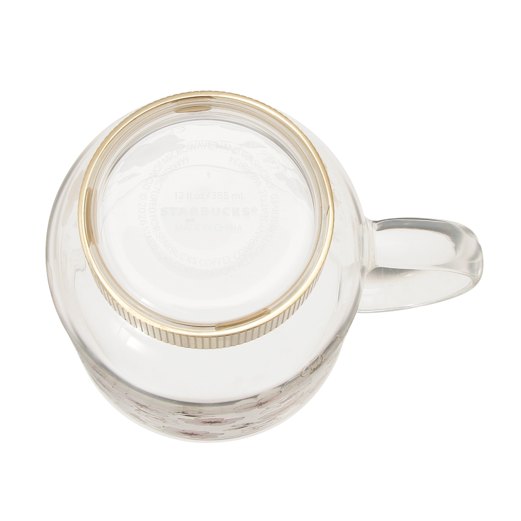 SAKURA2026耐熱グラスマグゴールド355ml|マグカップ・グラス|mugs