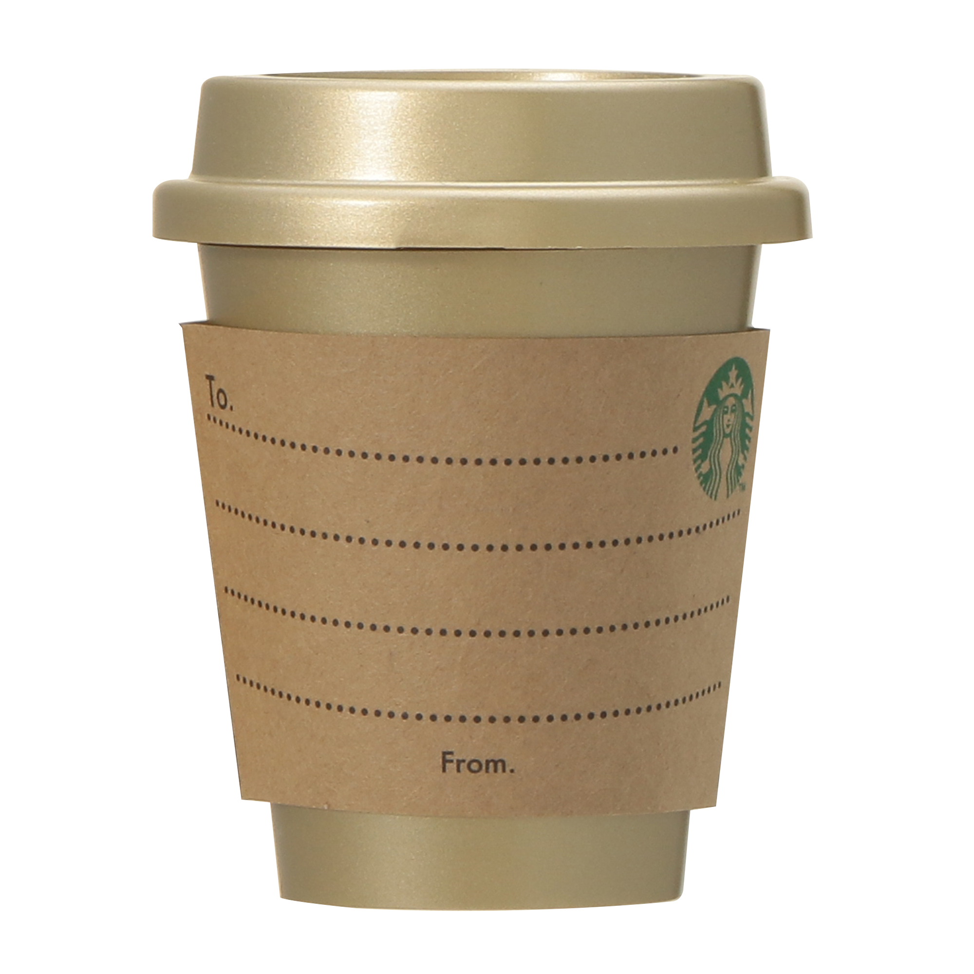 ホリデー2025スターバックスミニカップギフトシャンパンゴールド