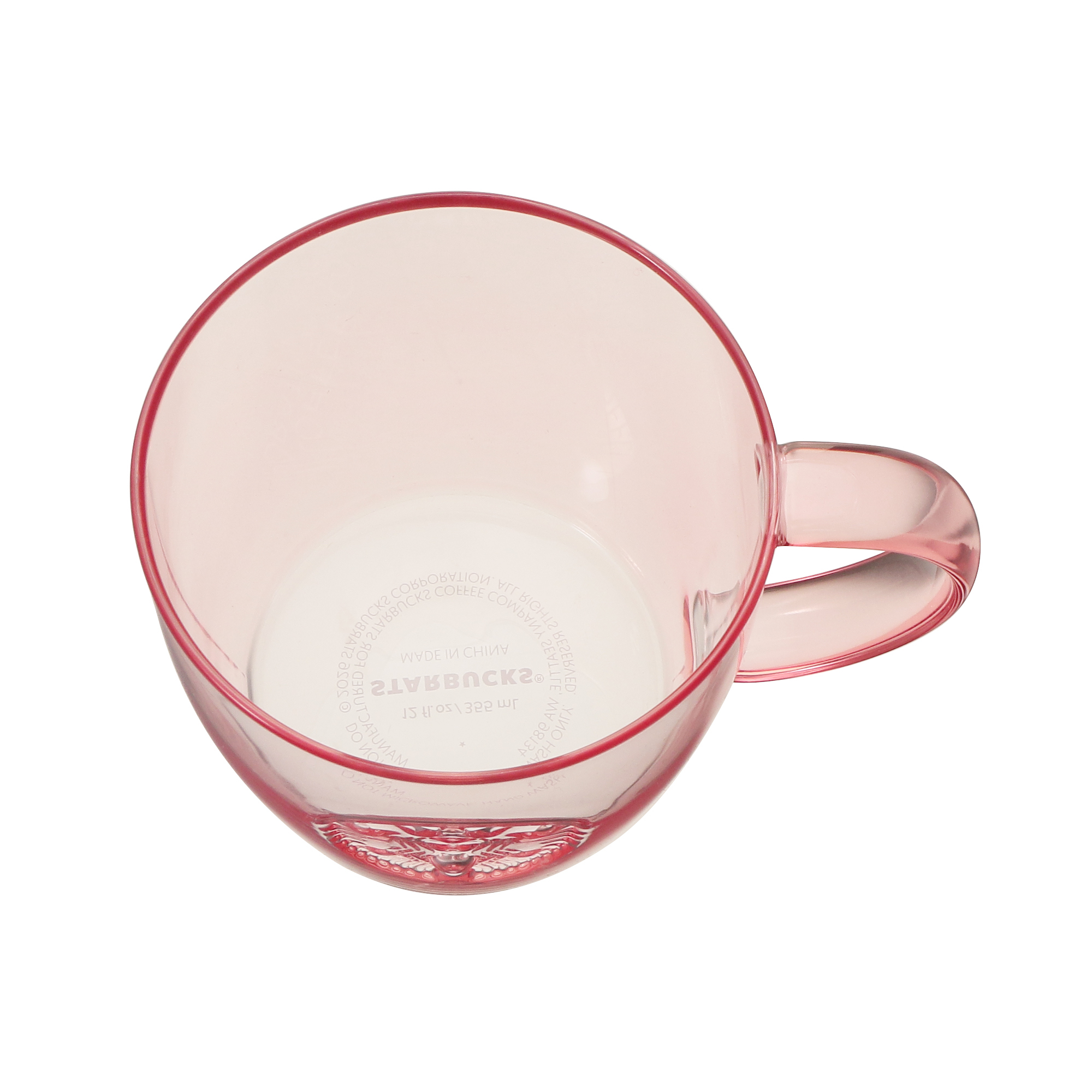 ギフトボックス入り耐熱グラスロゴマグピンクベージュ355ml|マグカップ