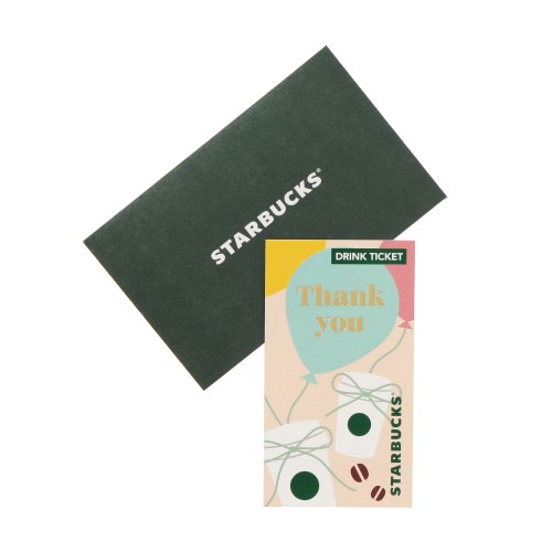 ビバレッジギフトミニカードThank You（ドリンクチケット付）