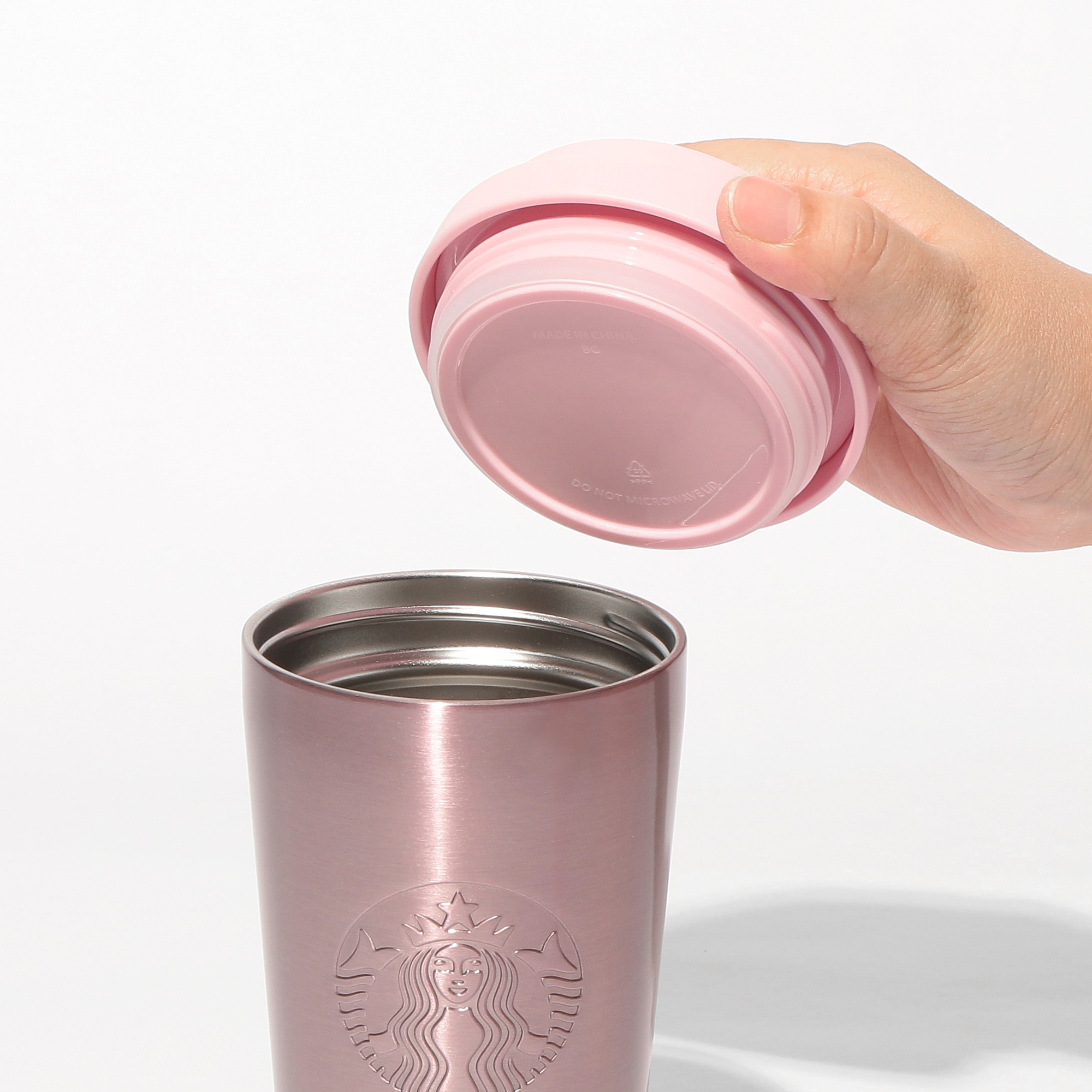 替えリッド付きステンレスタンブラーピンクグラデーション473ml
