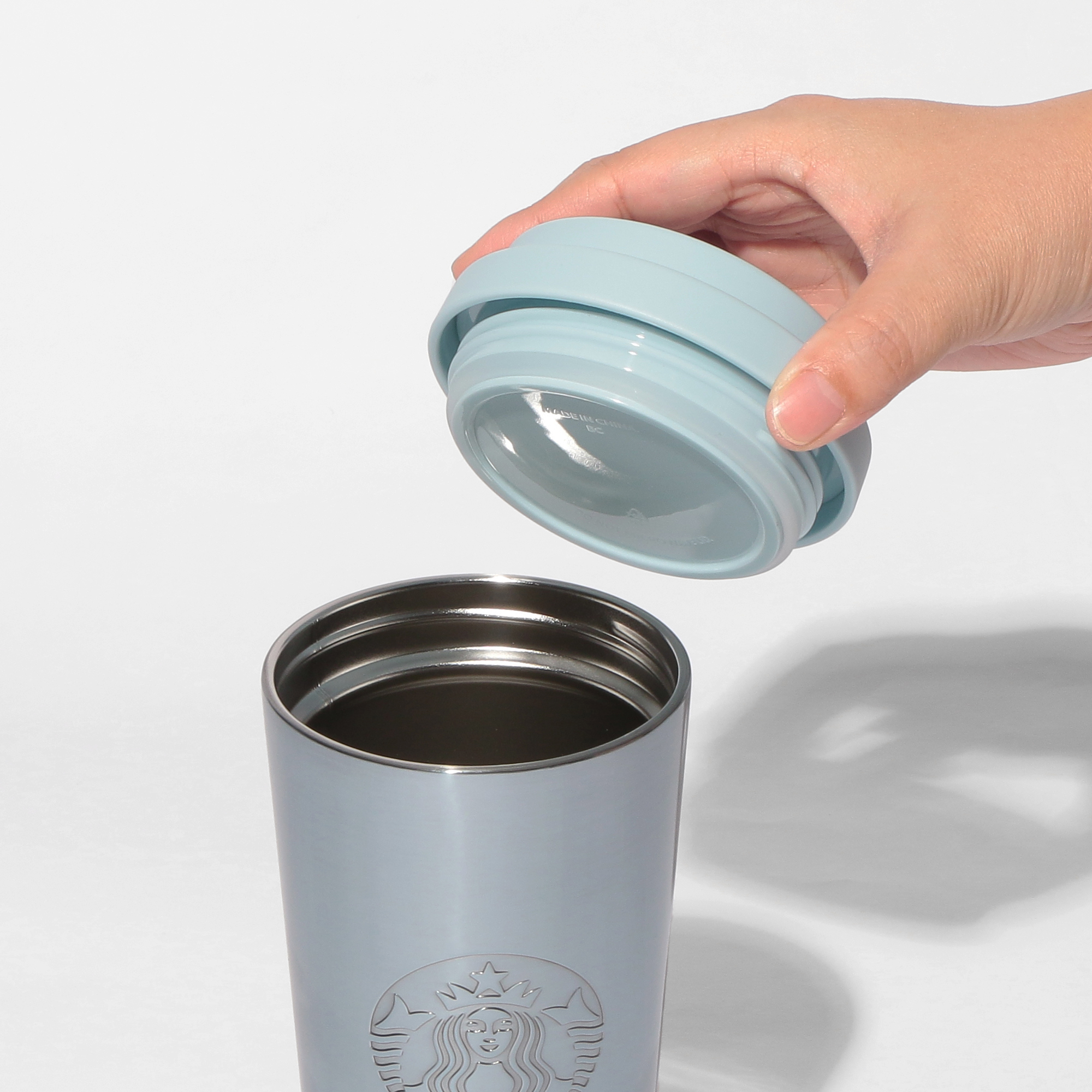 ステンレスボトルメタリックブルー591ml|ボトル|bottle|スターバックス
