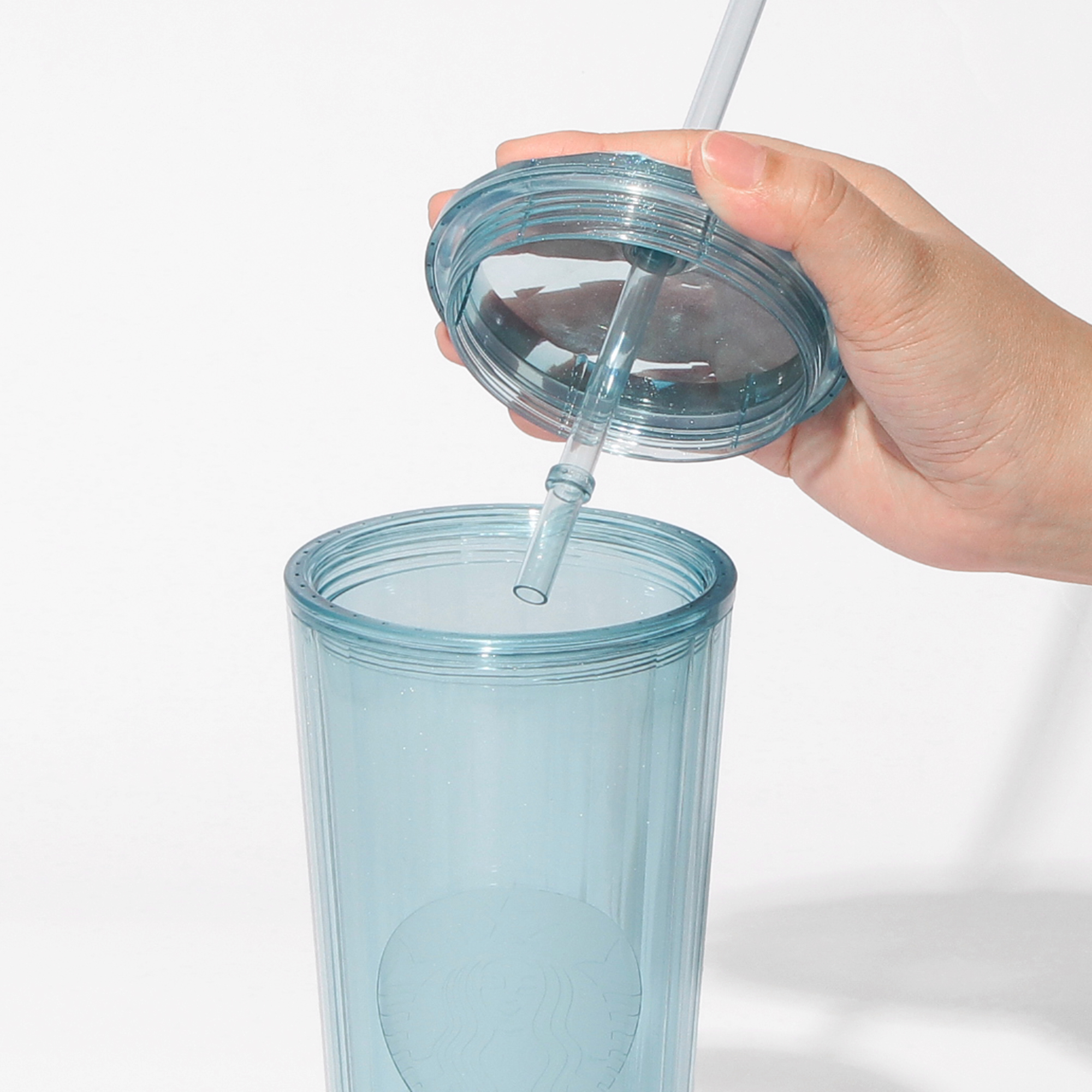 コールドカップタンブラーグリッターブルー710ml|タンブラー|tumbler