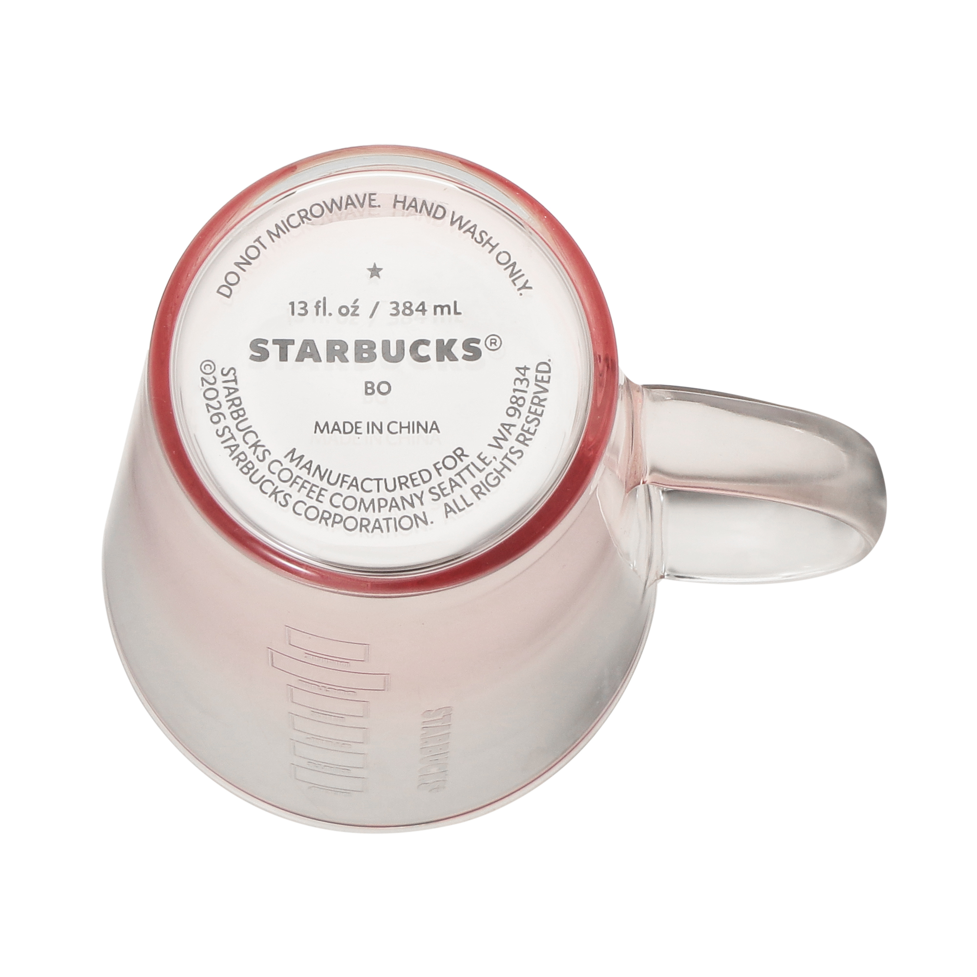 耐熱グラスマグピンクグラデーション384ml|マグカップ・グラス|mugs 