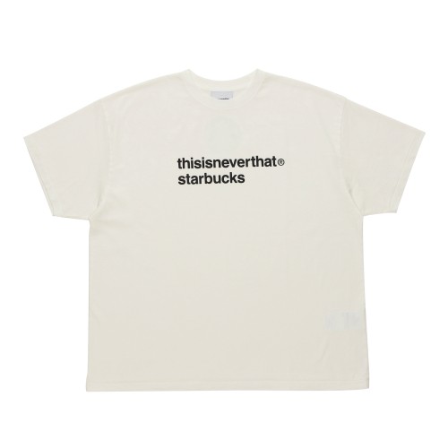 [4月28日オンラインストア発売]thisisneverthat starbucks S/S Tシャツ ホワイト