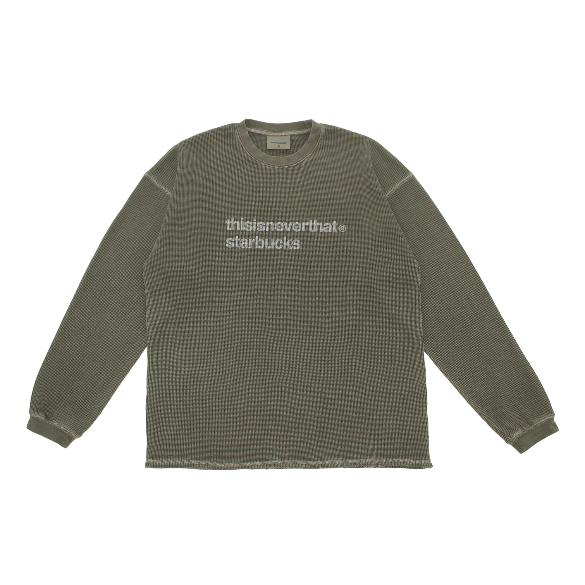 LGB ワッフル タンク カーキ thisisneverthat starbucks L/S ワッフルTシャツ カーキ|グッズ|goods
