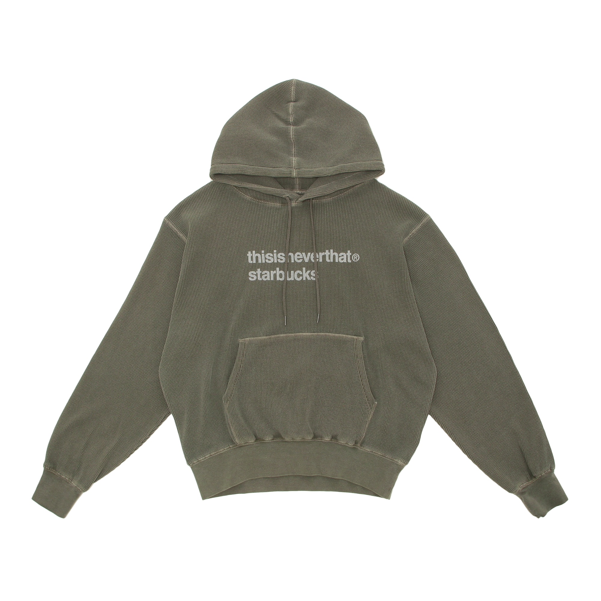 thisisneverthat starbucks ワッフルフーディー カーキ|グッズ|goods