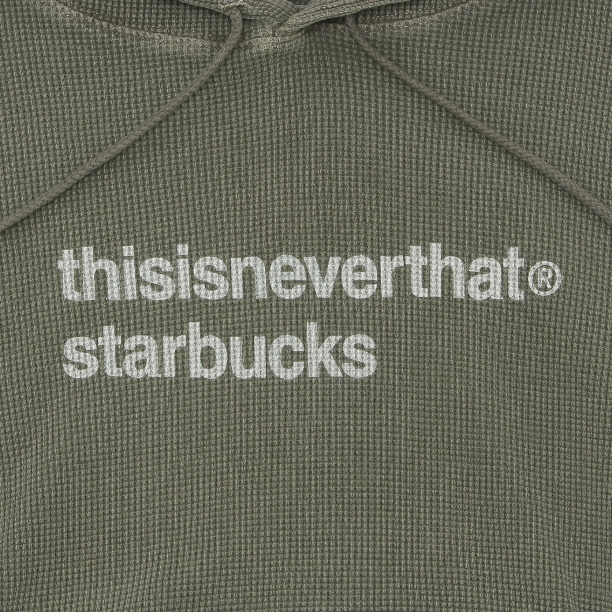 thisisneverthat starbucks ワッフルフーディー カーキ|グッズ|goods