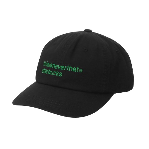 thisisneverthat starbucks キャップ ブラック