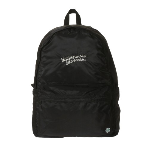 [4月28日オンラインストア発売]thisisneverthat starbucks パッカブル バックパック ブラック