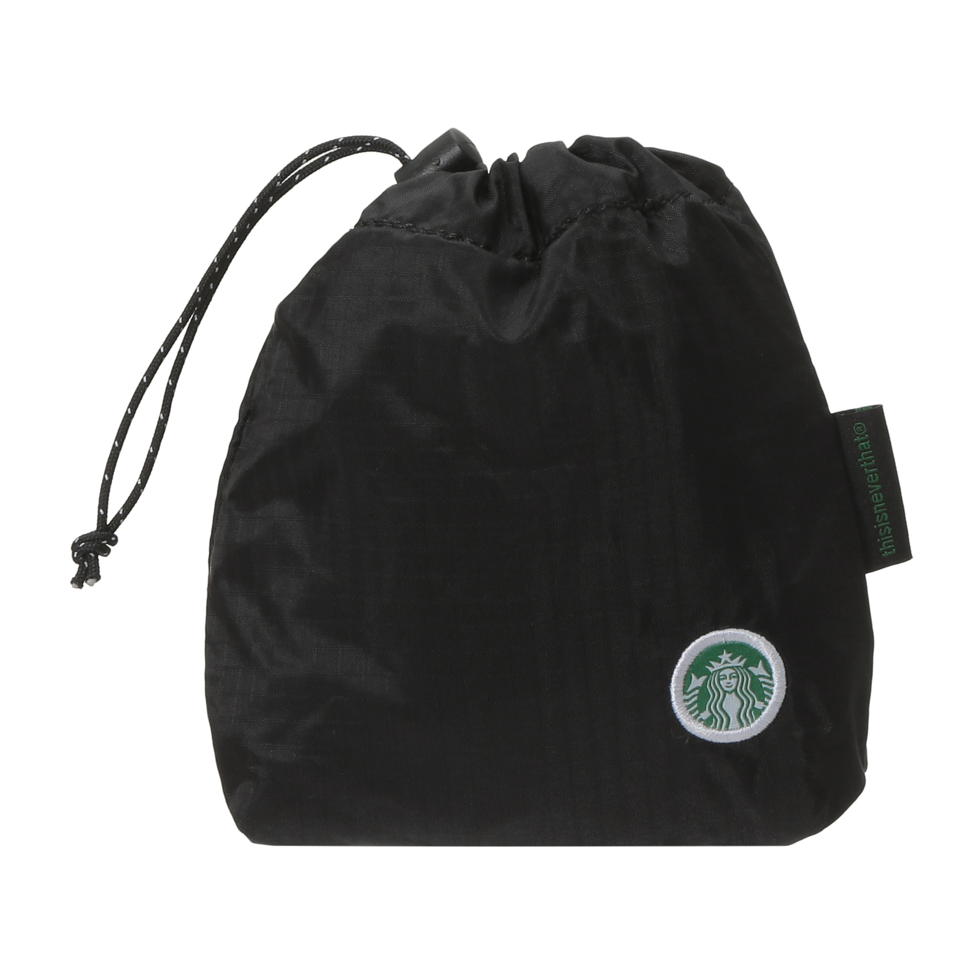 thisisneverthat starbucks パッカブル ボトルバッグ ブラック|グッズ
