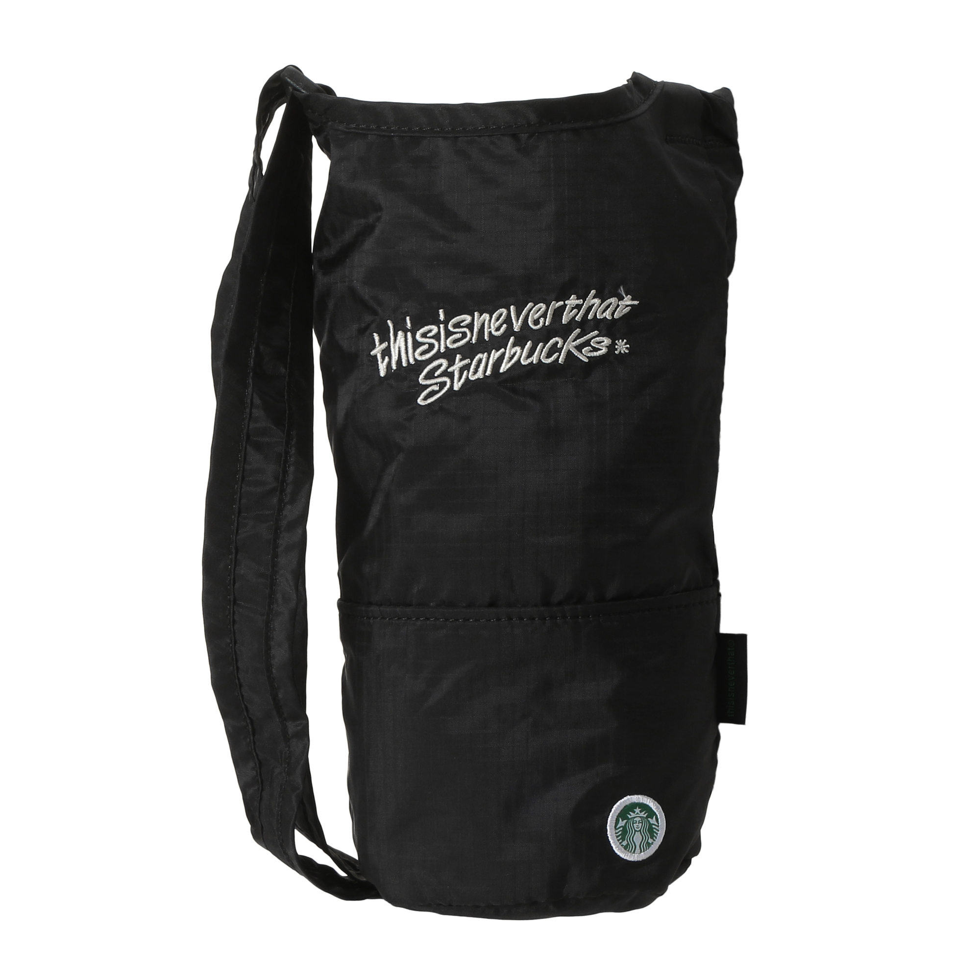 thisisneverthat starbucks パッカブル ボトルバッグ thisisneverthat starbucks パッカブル ボトルバッグ ブラック|グッズ