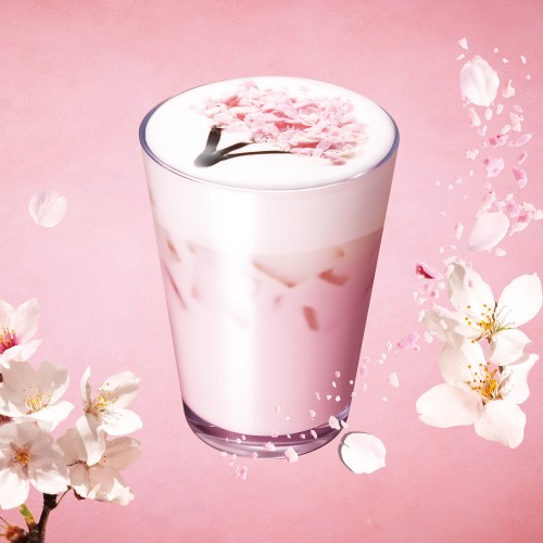 桜 咲くよ ラテ