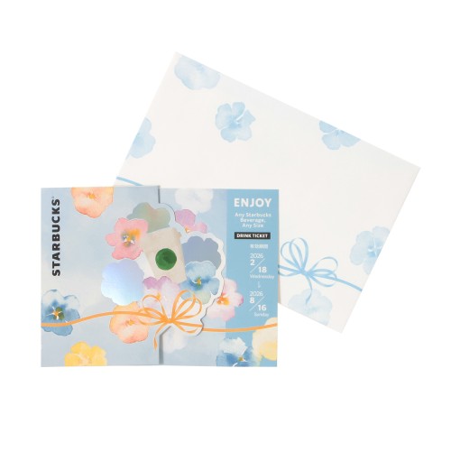 [2月16日20時オンラインストア先行発売]SAKURA2026ビバレッジカードギフト（ドリンクチケット付）