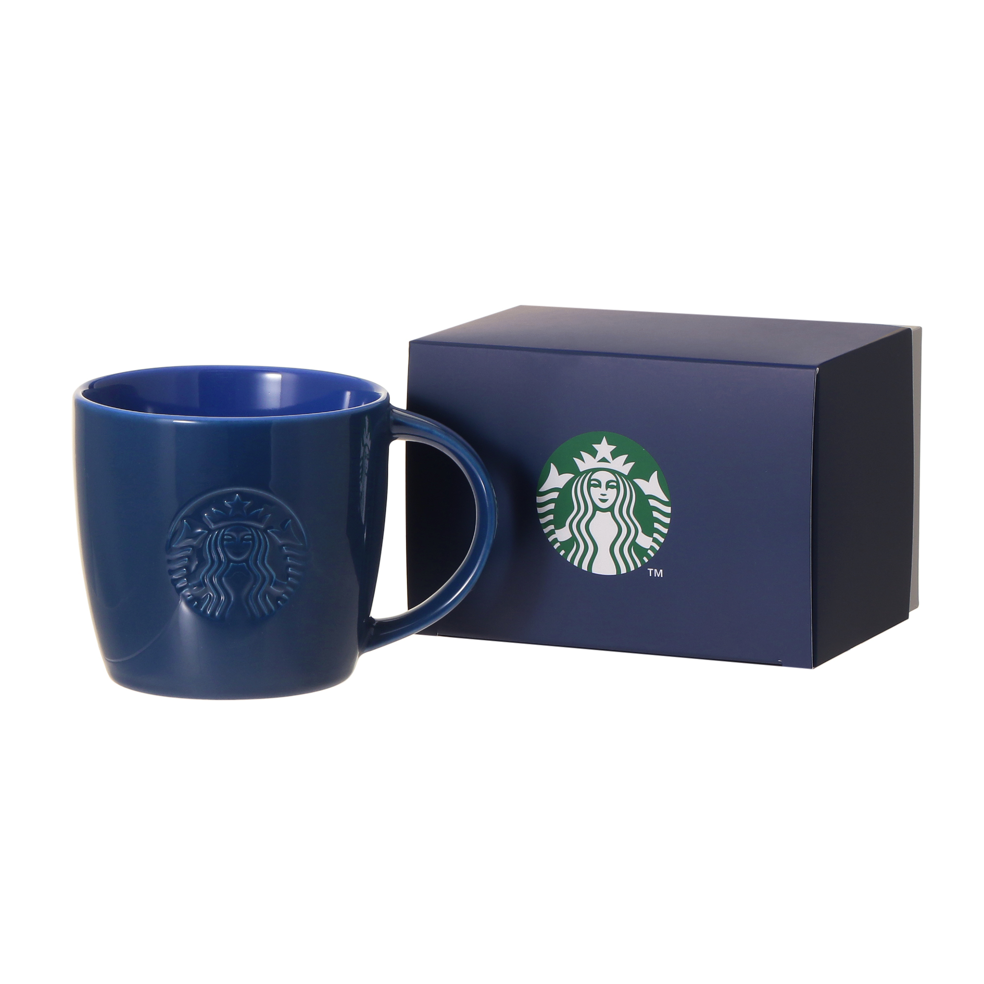 ギフトボックス入りロゴマグネイビー355ml|マグカップ|mug