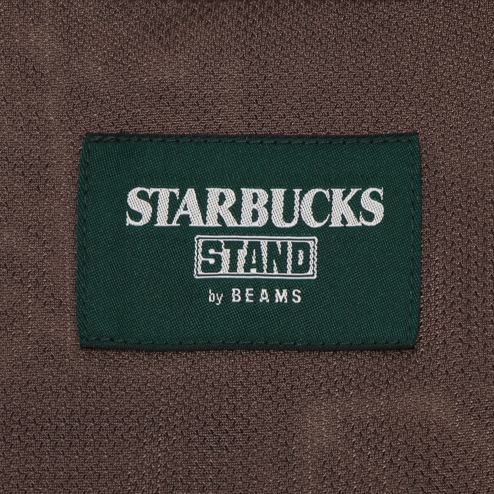 STARBUCKS STAND by BEAMS 総柄プリントフリースジップブルゾン 