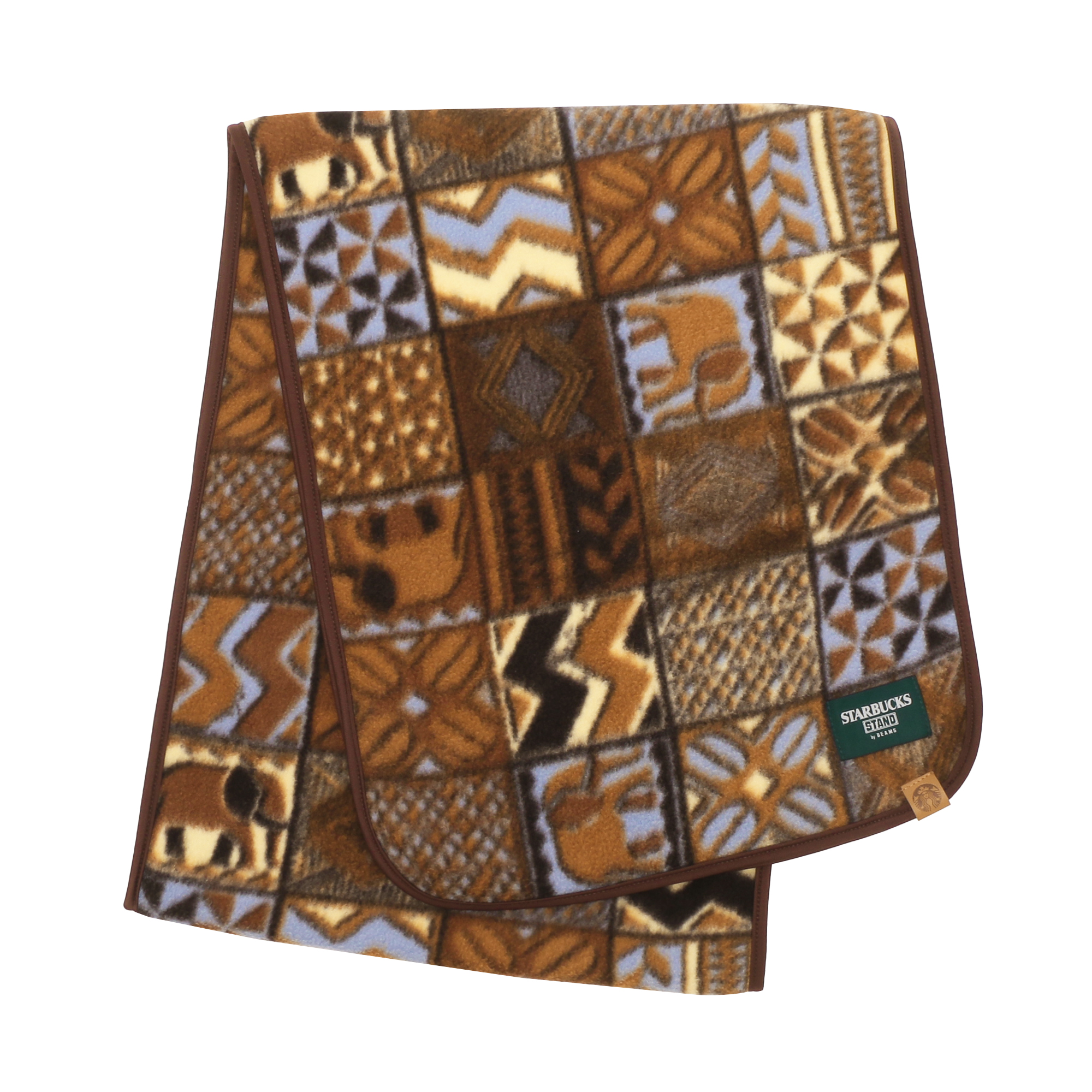 STARBUCKS STAND by BEAMS 総柄プリントフリース マフラー|グッズ