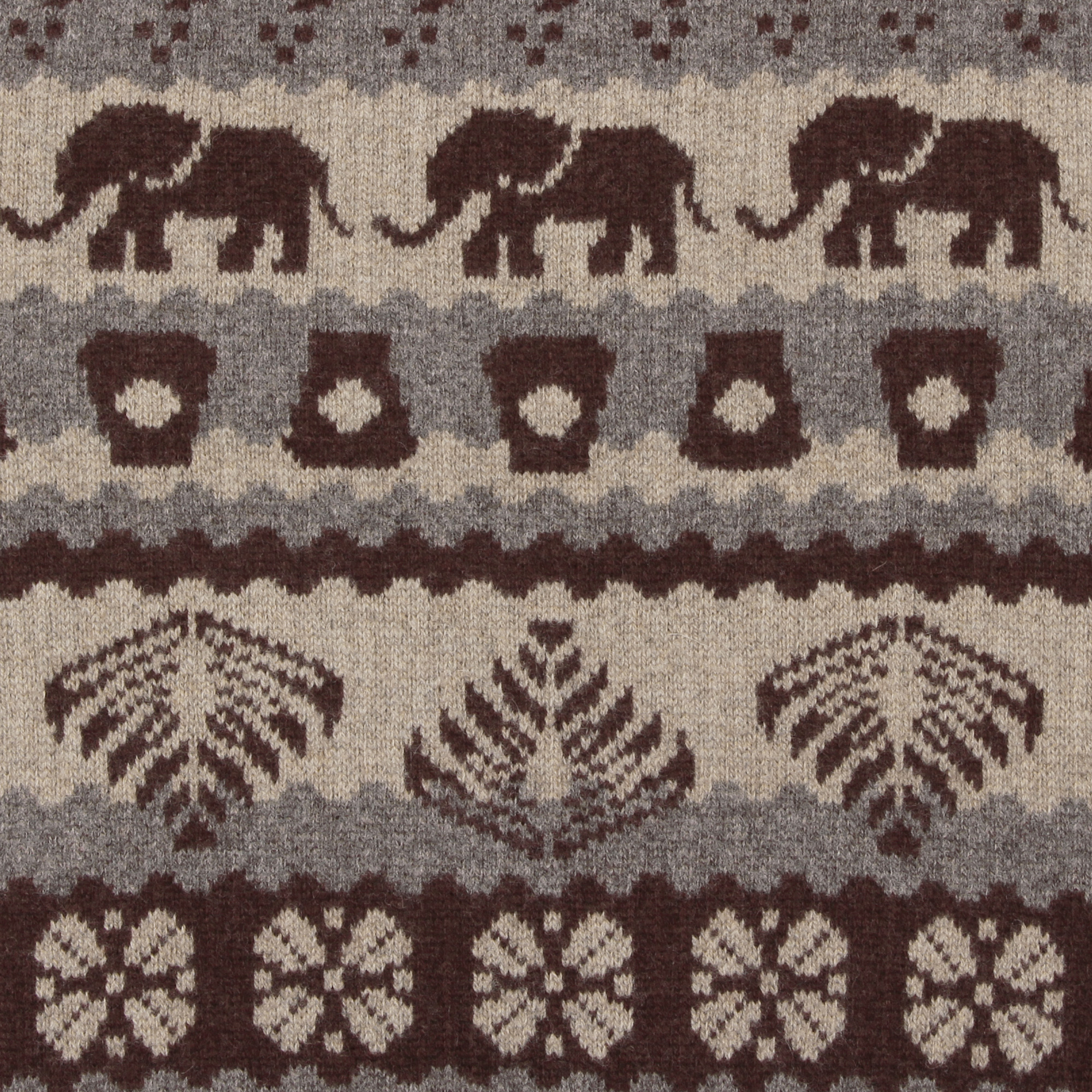 STARBUCKS STAND by BEAMS ジャカードクルーニット ブラウン|グッズ