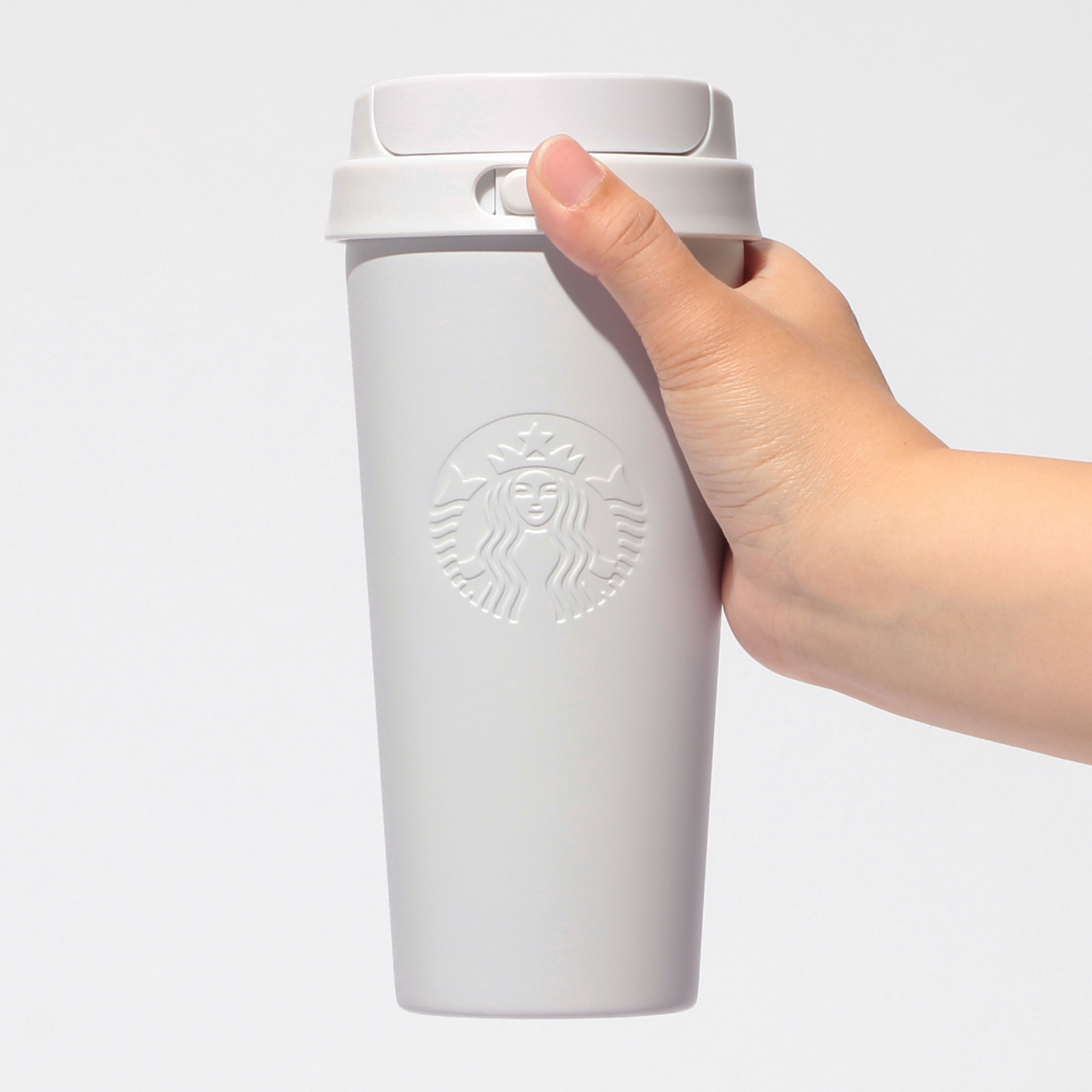 リサイクルステンレスTOGOボトルマットホワイト473ml|ボトル|bottle