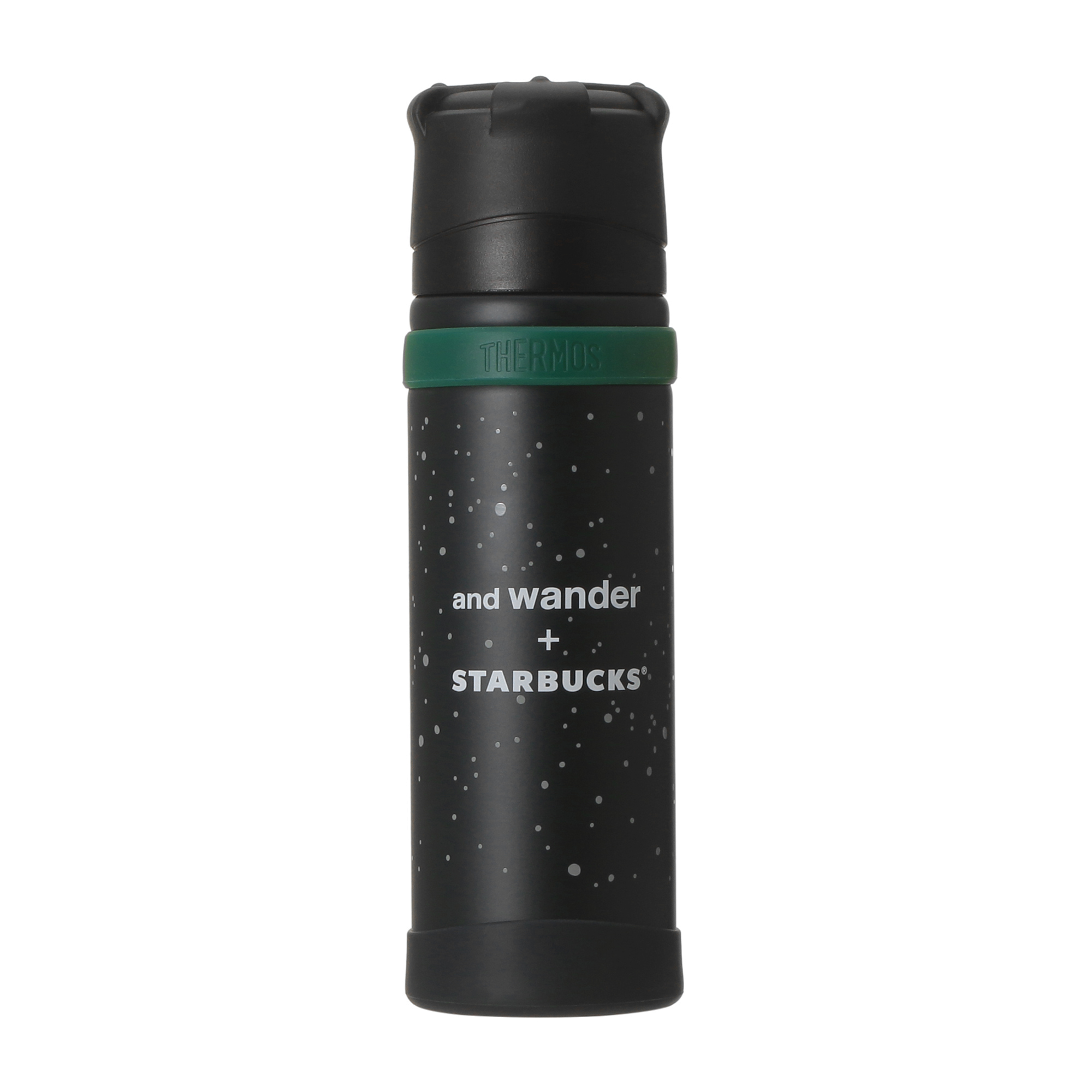 and wander + STARBUCKS ステンレス山専用ボトル ネイビー500ml|ボトル