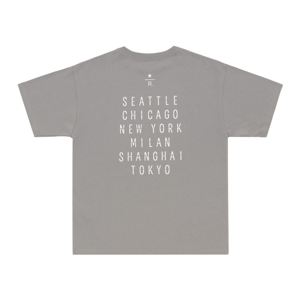 スターバックス リザーブ® ロースタリー Tシャツ Clacker board グレー
