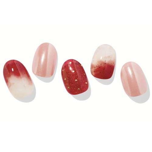 [5月11日オンラインストア発売]ohora + STARBUCKS ジェルネイル シールタイプ Strawberry Milk