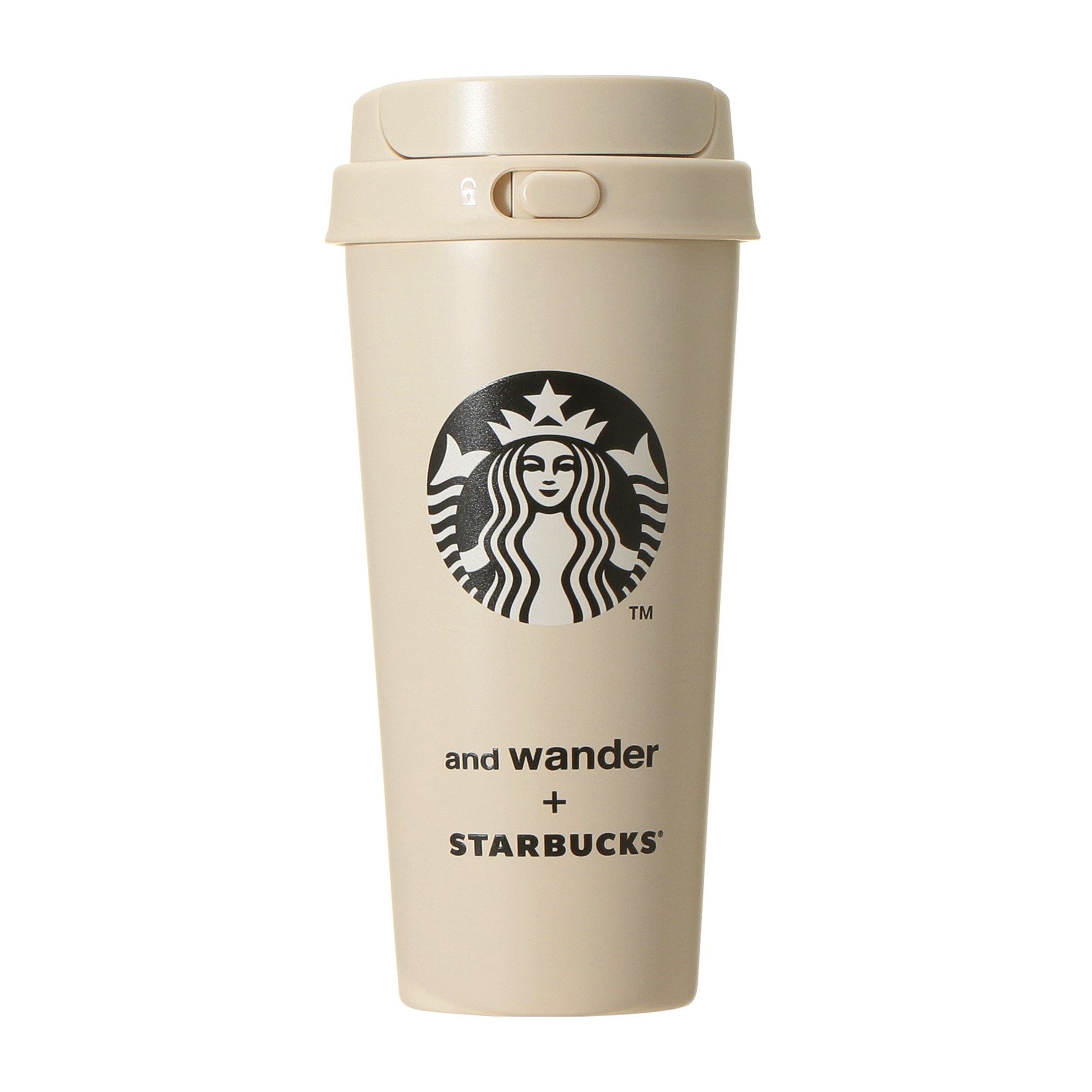 and wander + STARBUCKS ステンレスToGoボトル ベージュ473ml|ボトル